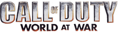 Call of Duty World at War title screen for Wii